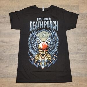 Five Finger Death Punch Rock Band T-Shirt Black Size Small